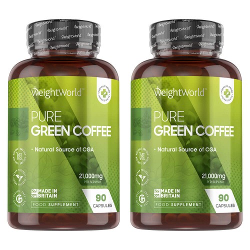 Green Coffee Pure - Natuurlijke Gewichtsbeheersing - 180 Capsules - Duo