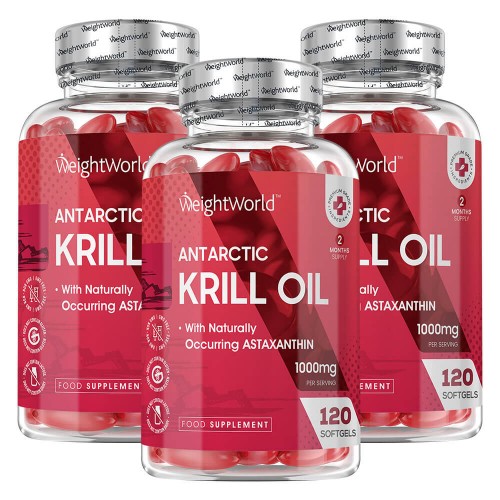 Antarctic Krill Olie  -  Natuurlijk en Puur Omega 3 Supplement  -  2-pack - WeightWorld NL