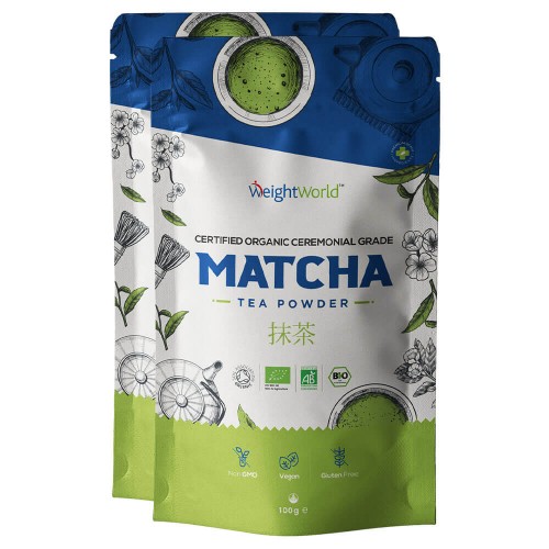 Matcha Tea - Pure Poeder voor Reiniging - 100 gram - WeightWorld NL - Duo