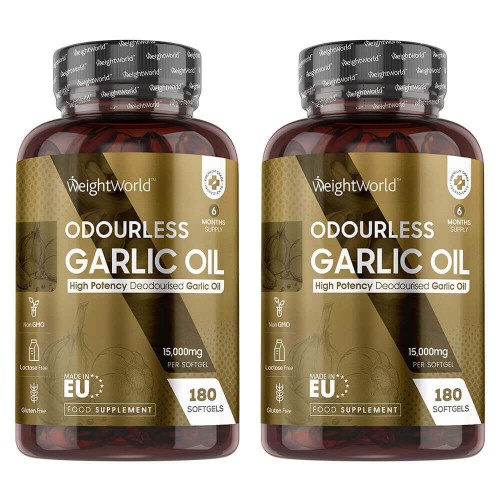 Pure Knoflook Olie Softgels - Natuurlijk Welzijn en Hart Supplement - 90 Softgels - Duo Verpakking