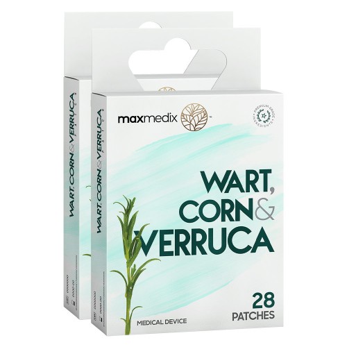 Wart and Verruca Patch - Hygiënische, Rommelvrije Wrat en Verruca-hulp pleisters - 2 pack