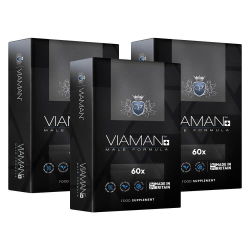 Viaman Plus  -  Natuurlijk Innovatief Mannelijk Viriliteit Verbeteringssupplement - 3 pack