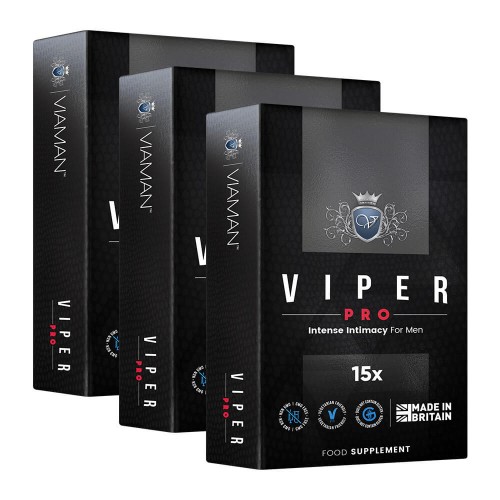 Viaman Viper Pro - Natuurlijk Seksueel Ondersteunend Supplement voor Mannen - 3 pack