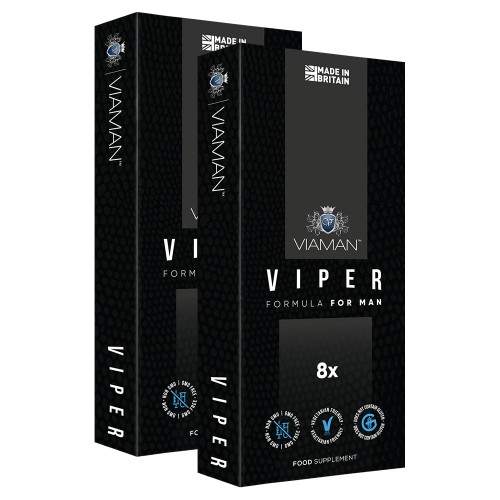 Viaman Viper - Natuurlijke erectiepil om uw erectie en prestaties in bed te verbeteren - 2 pack