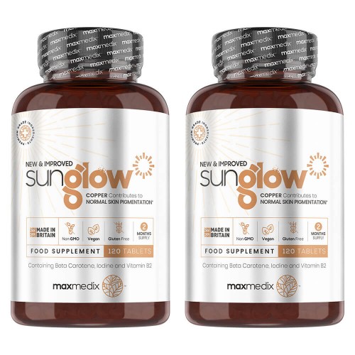 Sunglow - Natuurlijke bruiningscapsules met krachtige ingrediënten - 2 pack