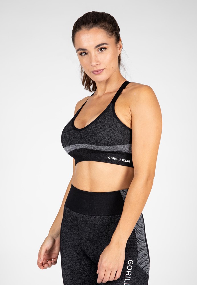 Gorilla Wear Selah Seamless Sportbeha - Zwart - S/M