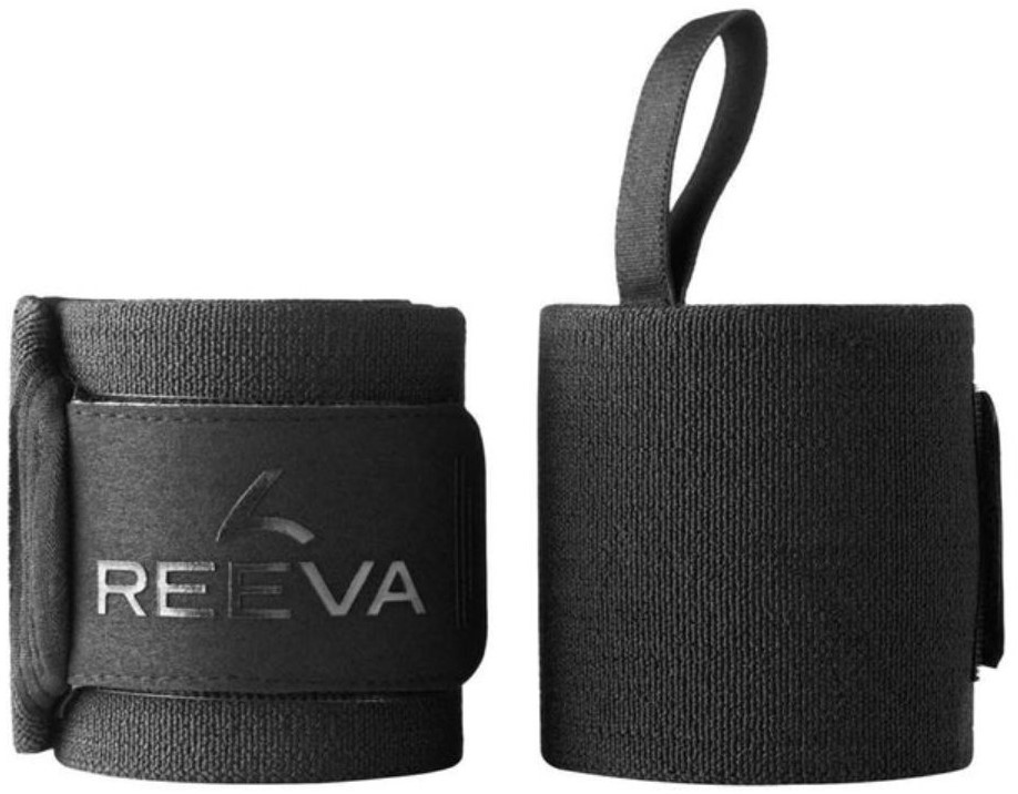 Reeva Powerlifting Wrist Wraps - 60 cm - Zwart