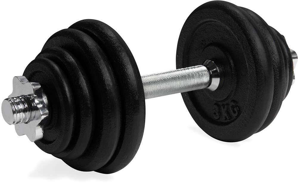 VirtuFit Verstelbare Dumbbellset Pro - Halterset - Gietijzer - 1 x 15 kg - Tweedekans