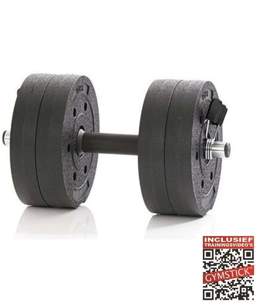 Gymstick Active Verstelbare Dumbbell Set - Vinyl - 10 kg - Met Online Trainingsvideo's - Tweedekans