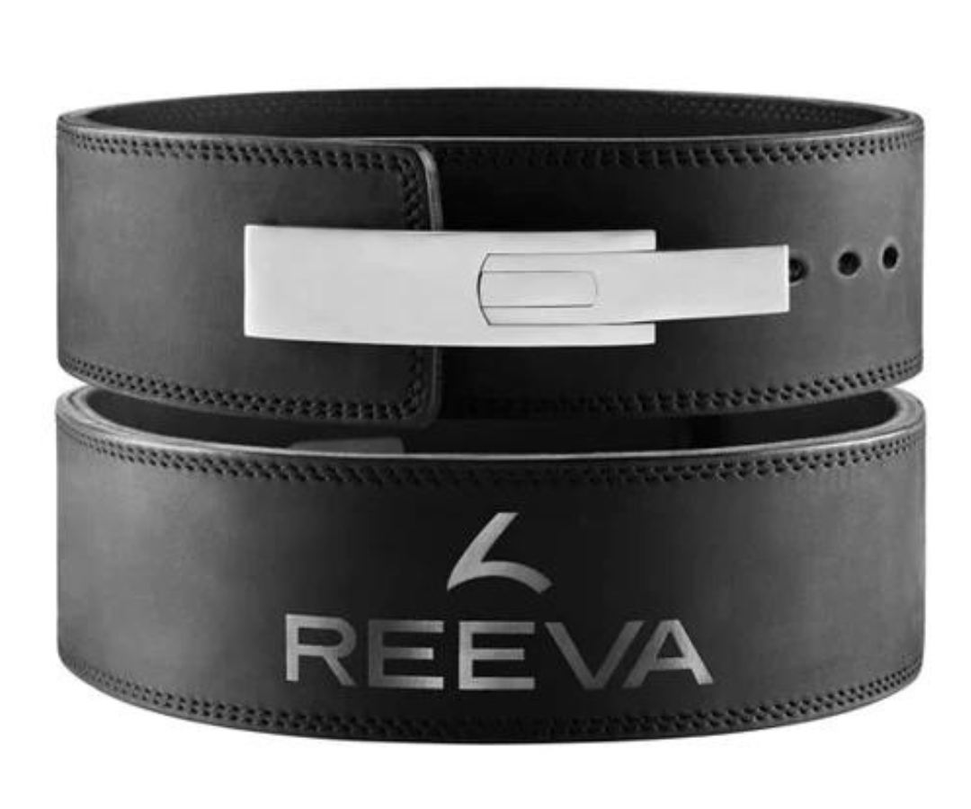 Reeva Nubik Leer Lifting Belt - Zwart - XL