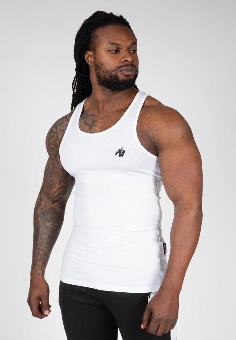 Gorilla Wear Adams Stretch Tank Top - Wit