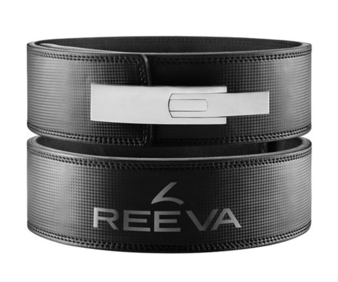 Reeva Carbon Leer Lifting Belt - Zwart - M