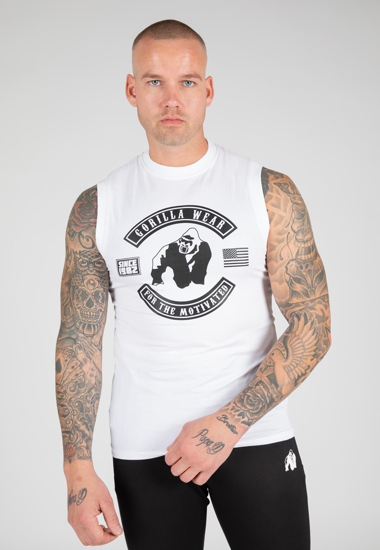 Gorilla Wear Tulsa Tank Top - Wit