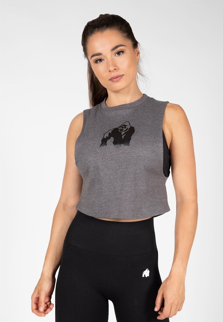 Gorilla Wear Addison Drop Armhole Tank Top - Grijs