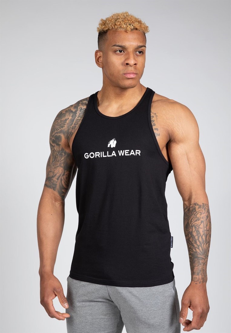 Gorilla Wear Carter Stretch Tank Top - Zwart