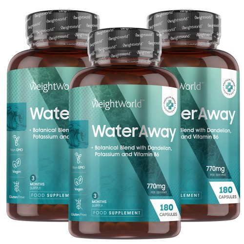 Water Away - Natuurlijk Diuretisch Supplement - 60 Capsules - Trio - WeightWorld NL