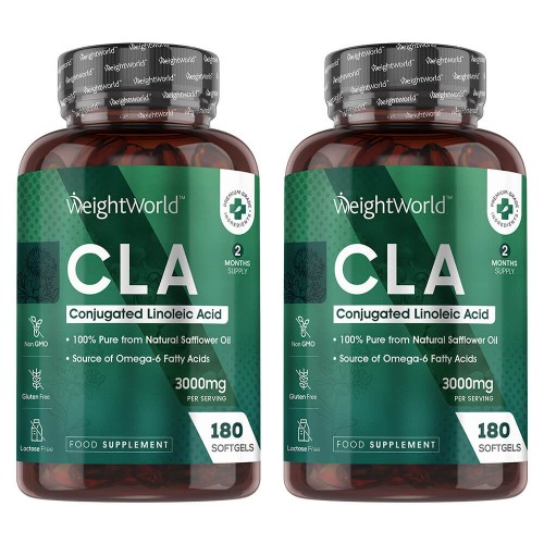 CLA Softgels - Natuurlijk Supplement met Essentiële Vetzuren voor Functionele Ondersteuning - 60 Capsules - Duo Verpakking