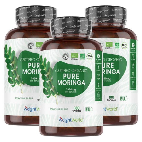 Pure Moringa Capsules - Superfood - Gezondheid - WeightWorld NL - Trio