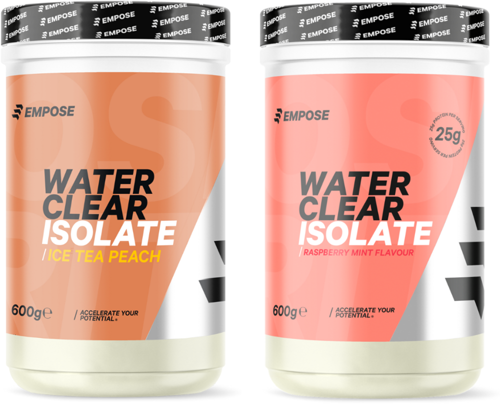 Empose Water Clear Isolate - Eiwit Poeder - Protein Combi-Deal - Icea Tea Peach / Raspberry Mint