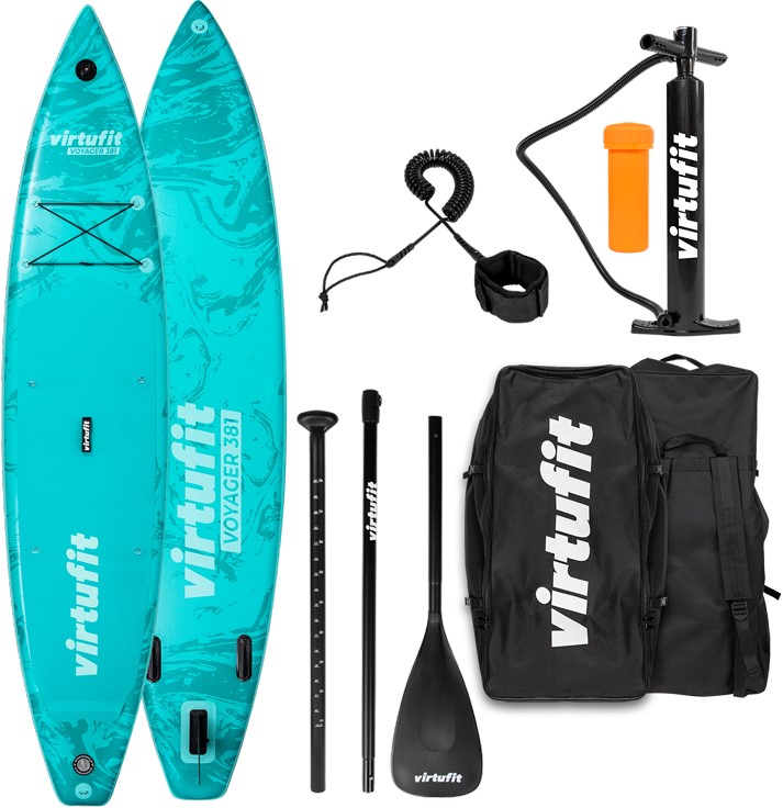 Virtufit Supboard Voyager 381 - Turquoise - Inclusief accessoires en draagtas