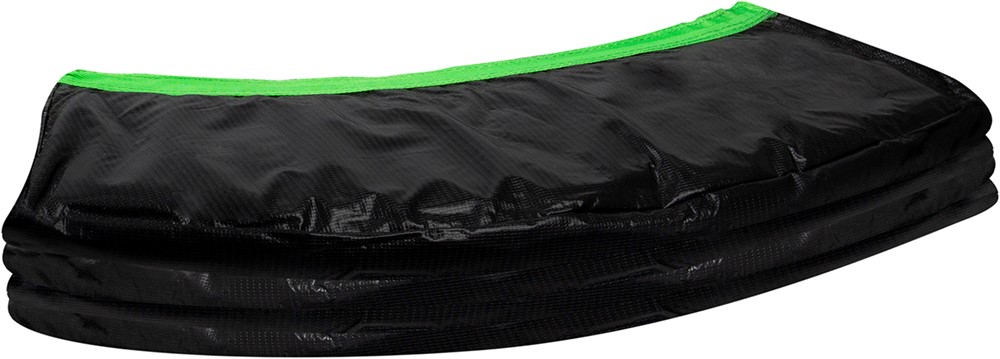 VirtuFit Trampoline Beschermrand - Zwart / Groen - 251 cm - 15 mm dik