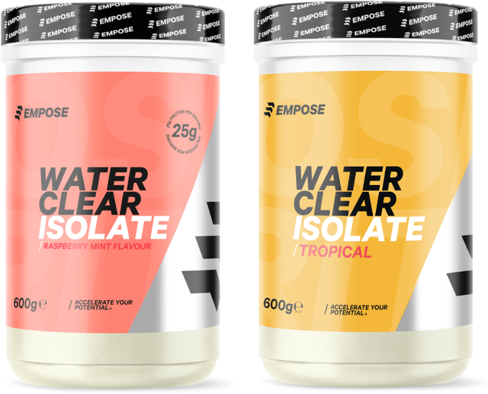 Empose Nutrition Water Clear Isolate - Eiwit Poeder - Protein Combi-Deal - Raspberry Mint - Tropical