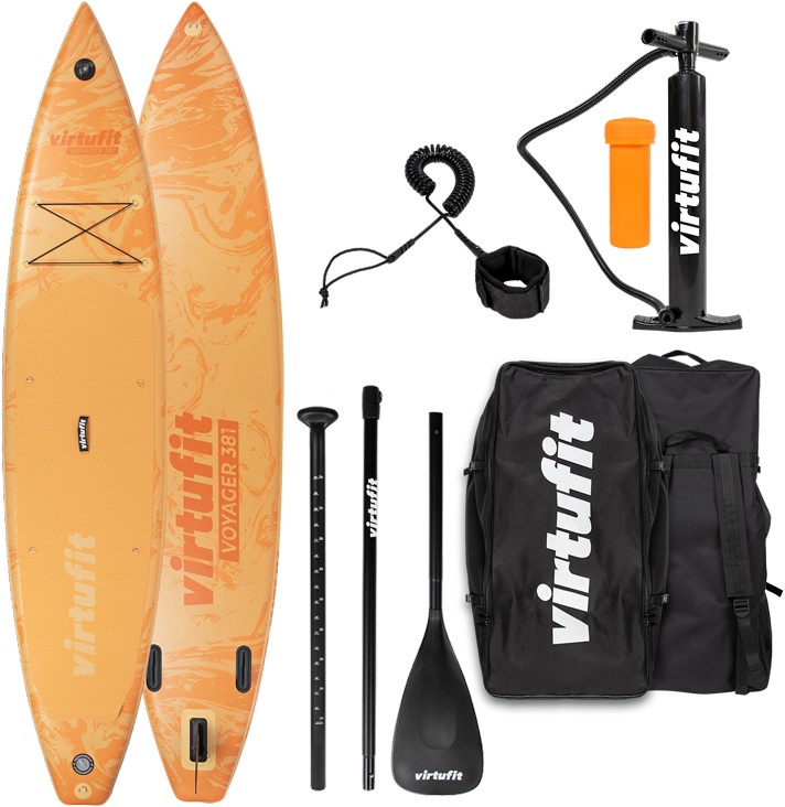 Virtufit Supboard Voyager 381 - Oranje - Inclusief accessoires en draagtas