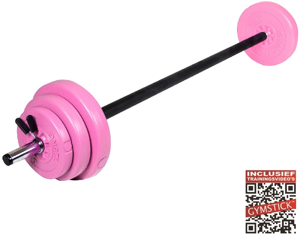 Gymstick Pump Set - Roze - 20 kg - Met Online Trainingsvideo's - Tweedekans