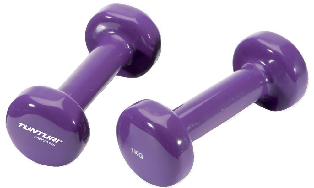 Tunturi Vinyl Dumbbells - 2 x 1 kg