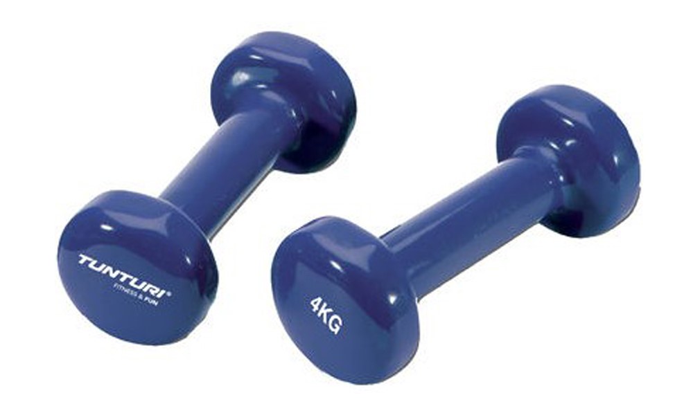 Tunturi Vinyl Dumbbells 2 x 4 kg