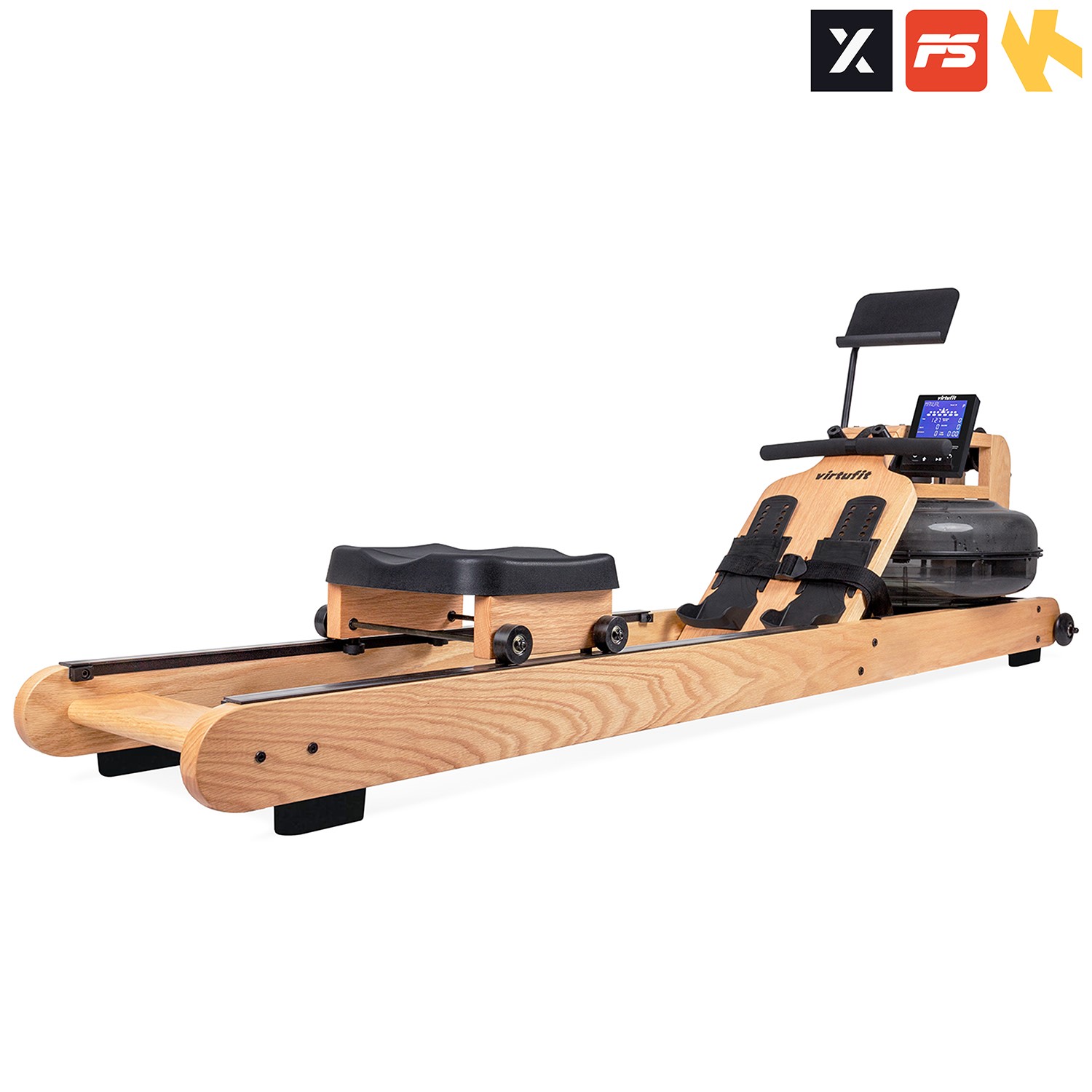 VirtuFit Elite Water Resistance Roeitrainer - Oak - Showroommodel