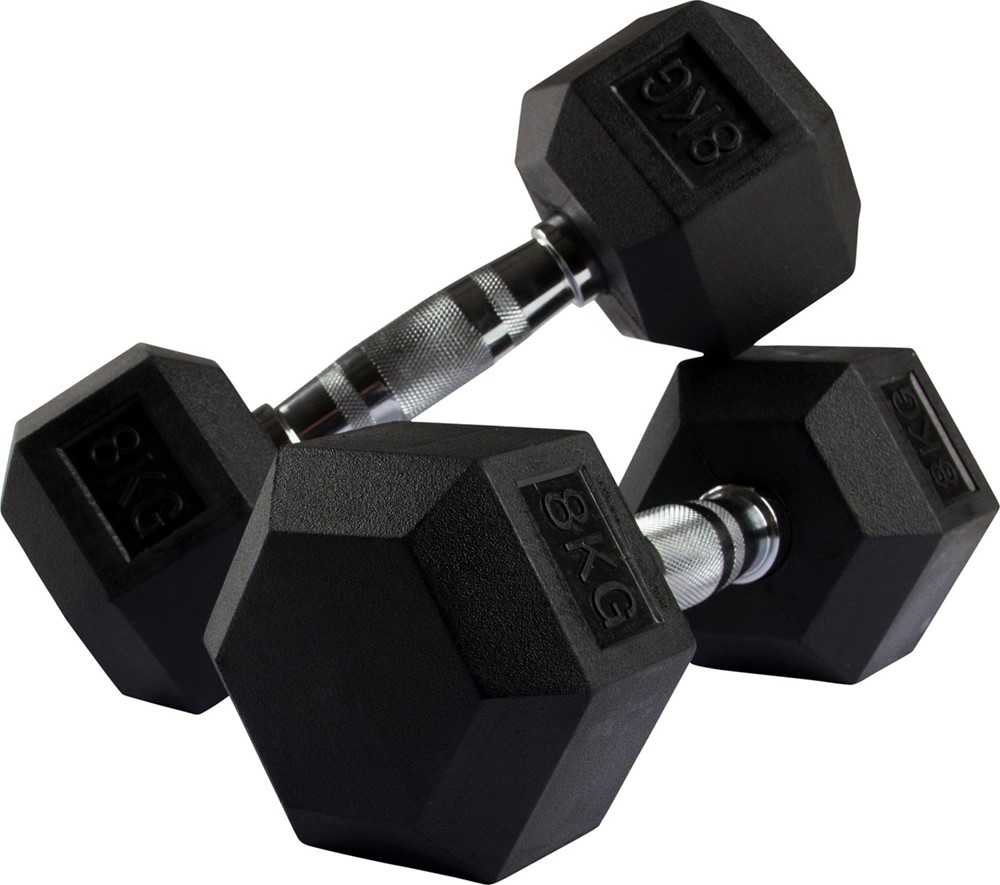 VirtuFit Hexa Dumbbell Set - 2 x 8 kg