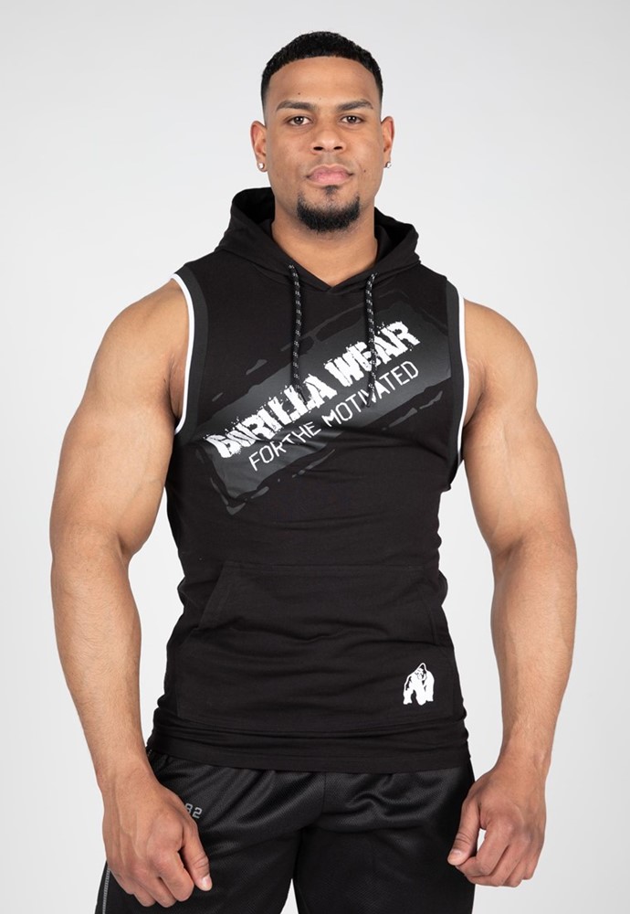 Gorilla Wear Loretto Hooded Tank Top - Zwart - L