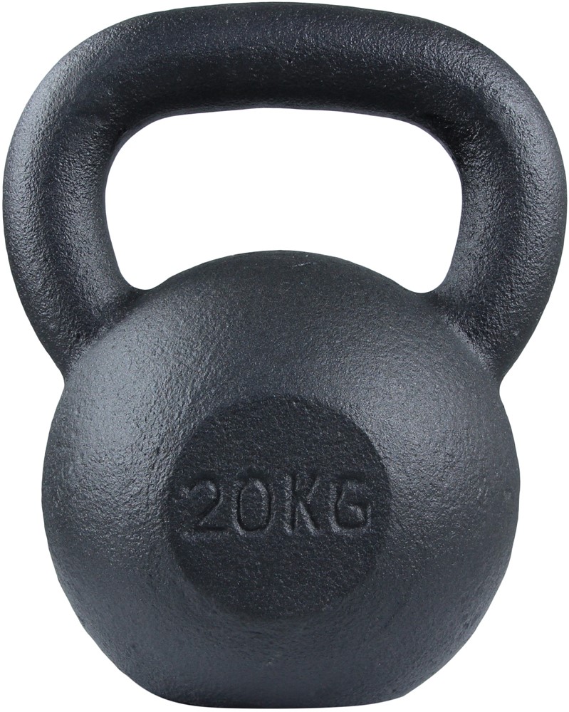 Lifemaxx Cast Iron Kettlebell met Rubberen Voet - 20 kg