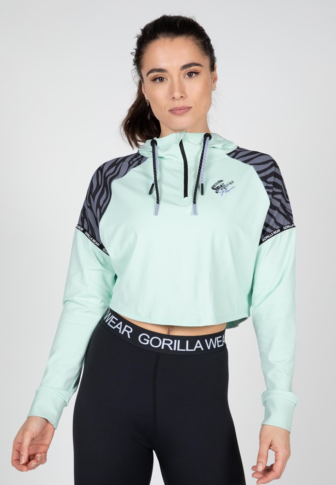 Gorilla Wear Zion Cropped Hoodie - Groen - XS