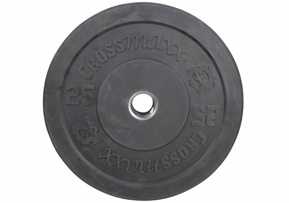 Lifemaxx Crossmaxx Bumper Plate - Olympische Halterschijf - 50 mm - 25 kg