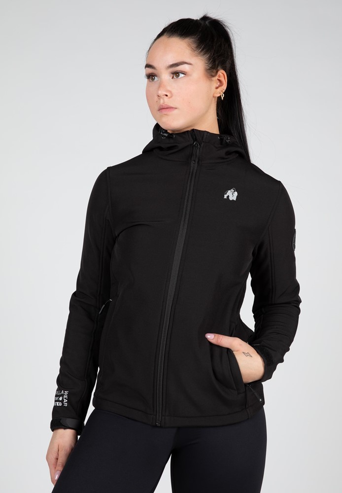 Gorilla Wear Mina Softshell Jas - Zwart - L