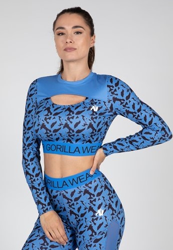 Gorilla Wear Osseo Long Sleeve - Blauw - L