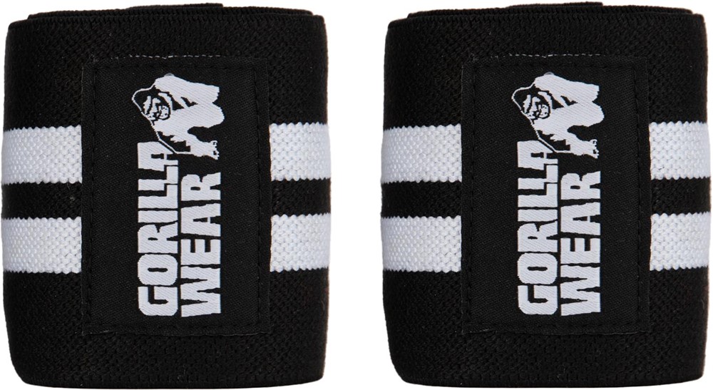 Gorilla Wear Ankle Wraps - Zwart/Wit