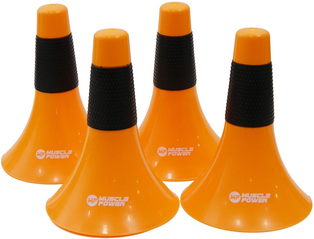 Muscle Power Speed Cones - Oranje - 4 stuks