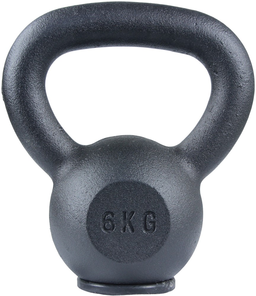 Lifemaxx Cast Iron Kettlebell met Rubberen Voet - 6 kg