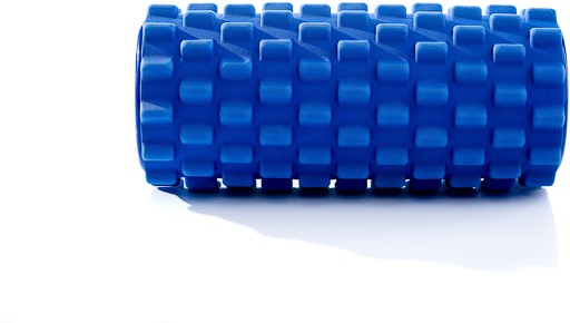 Muscle Power Foamroller grid blauw