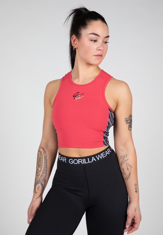 Gorilla Wear Zion Crop Top - Rood - XS