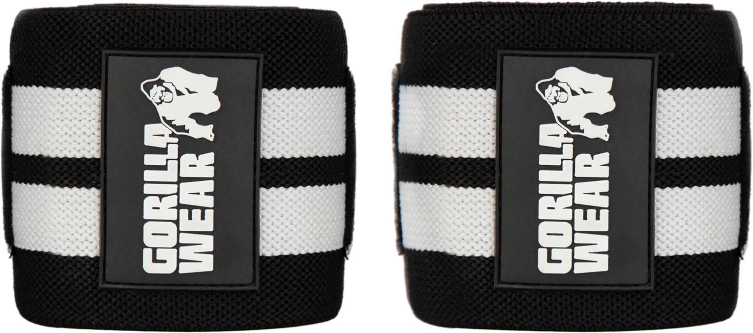 Gorilla Wear Elbow Wraps - Zwart/Wit