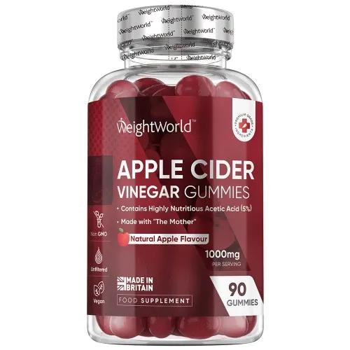 Appelciderazijn gummies 1000 mg - Ondersteunt gewichtsverlies - 90 slimming gummies voor 45 dagen