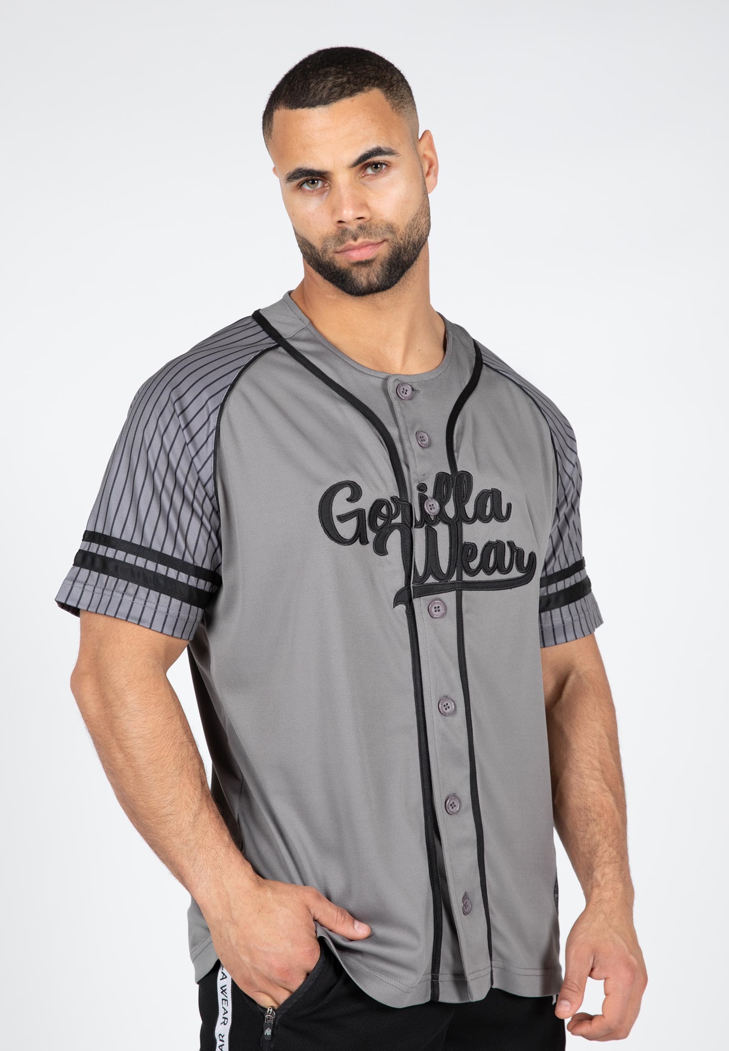 Gorilla Wear 82 Baseball Jersey - Grijs