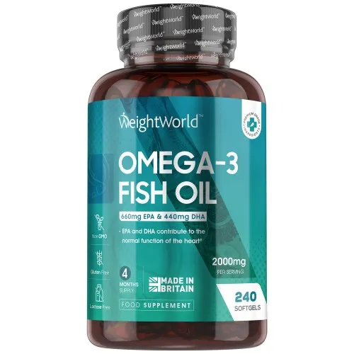 Omega 3 Visiole - 2000mg 240 softgels - 4 maanden voorraad