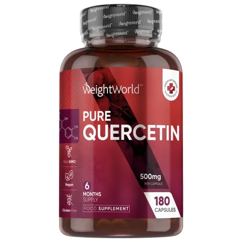 Quercetine supplement - 500 mg 180 capsules - 6 maanden voorraad