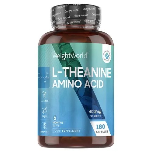 L-Theanine - 400 mg - 180 capsules - 6 maanden voorraad