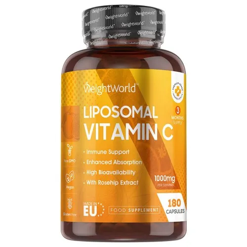 Liposomale vitamine C capsules - 1000 mg - 180 capsules voor 3 maanden